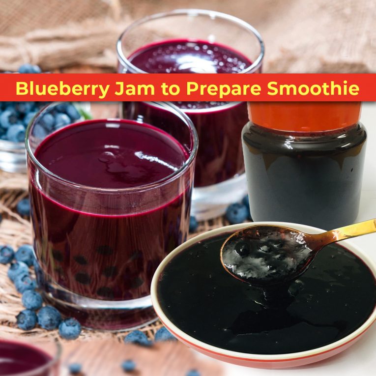 Blueberry Jam to Prepare Blueberry Smoothie