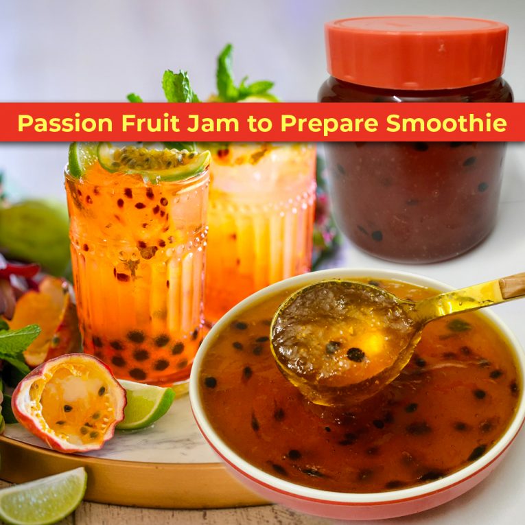 Passion Fruit Jam to Prepare Passion Fruit Smoothie