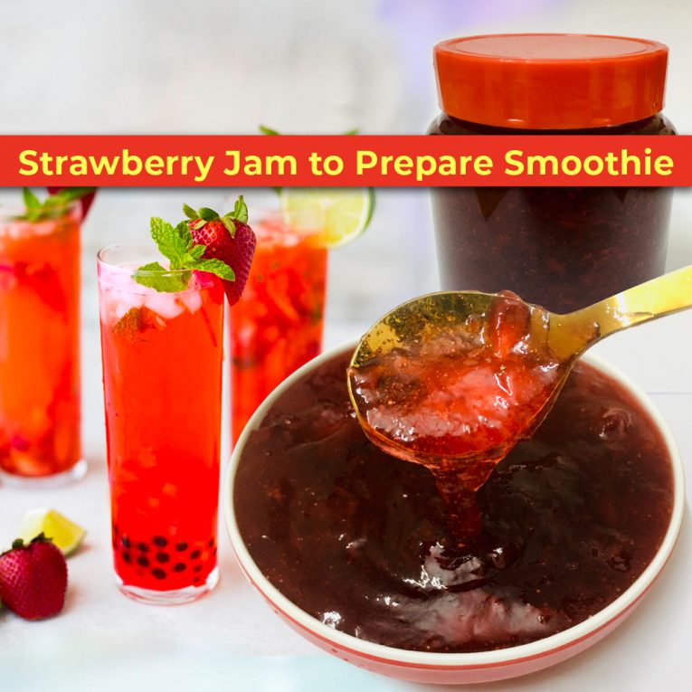 Strawberry Jam to Prepare Strawberry Smoothie